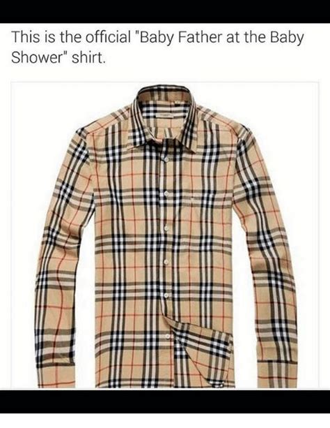 burberry shirt for baby shower|wearing Burberry for baby shower.